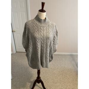 Rachel Zoe cable knit sweater size 2X grey oatmeal color very soft